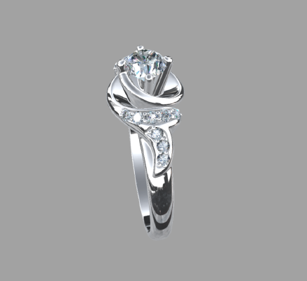 Women rings 649 | 3d print model