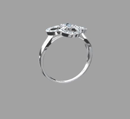 Women rings 654 | 3d print model