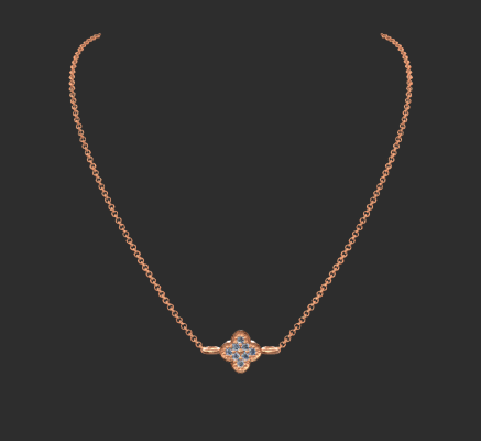 Pendant & Necklace 658 | 3d print model