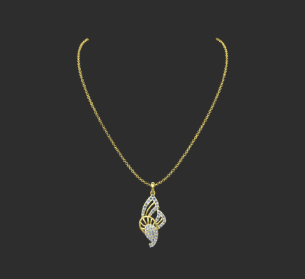 Pendant & Necklace 664 | 3d print model