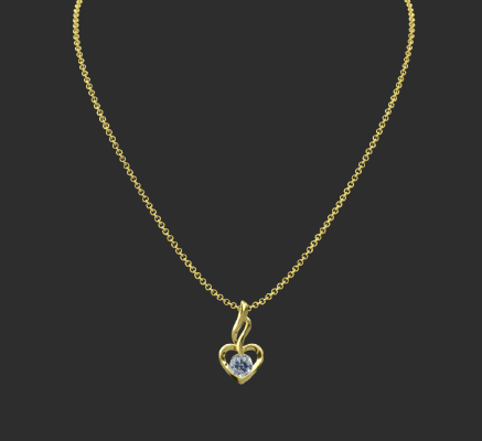 Pendant & Necklace 673 | 3d print model