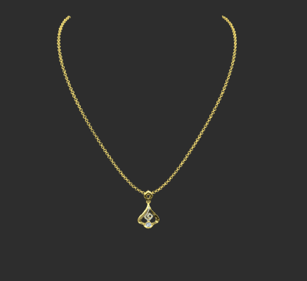 Pendant & Necklace 674 | 3d print model