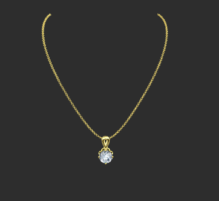 Pendant & Necklace 681 | 3d print model