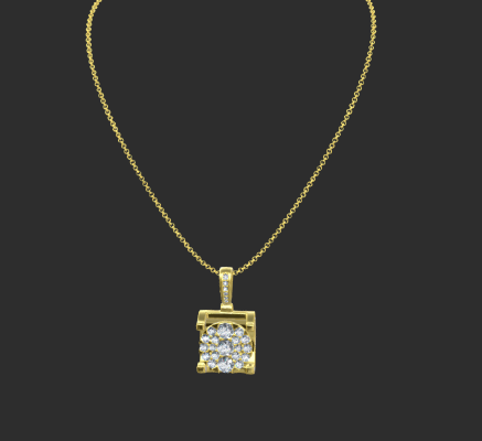Pendant & Necklace 683 | 3d print model