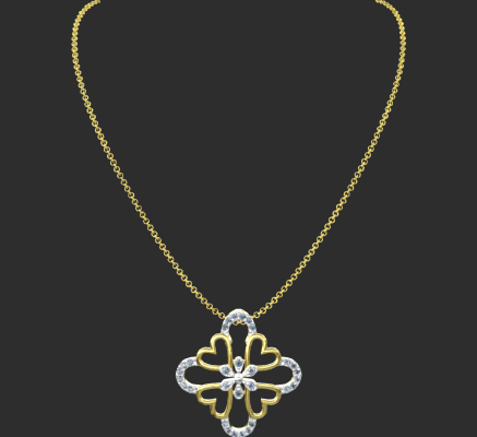 Pendant & Necklace 691 | 3d print model