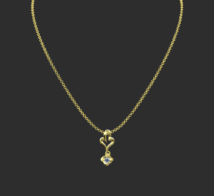 Pendant & Necklace 701 | 3d print model
