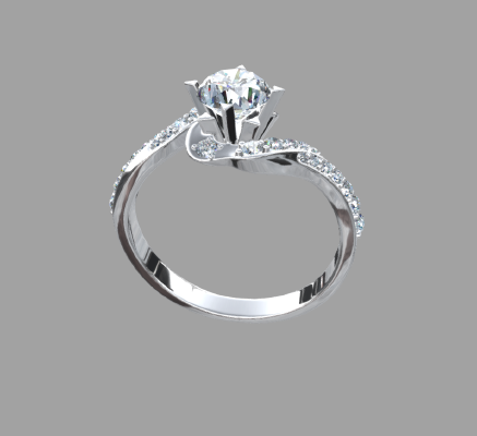 Women rings 703 | 3d print model