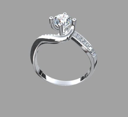 Women rings 705 | 3d print model