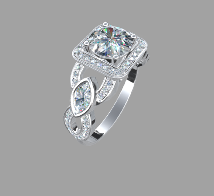 Women rings 713 | 3d print model