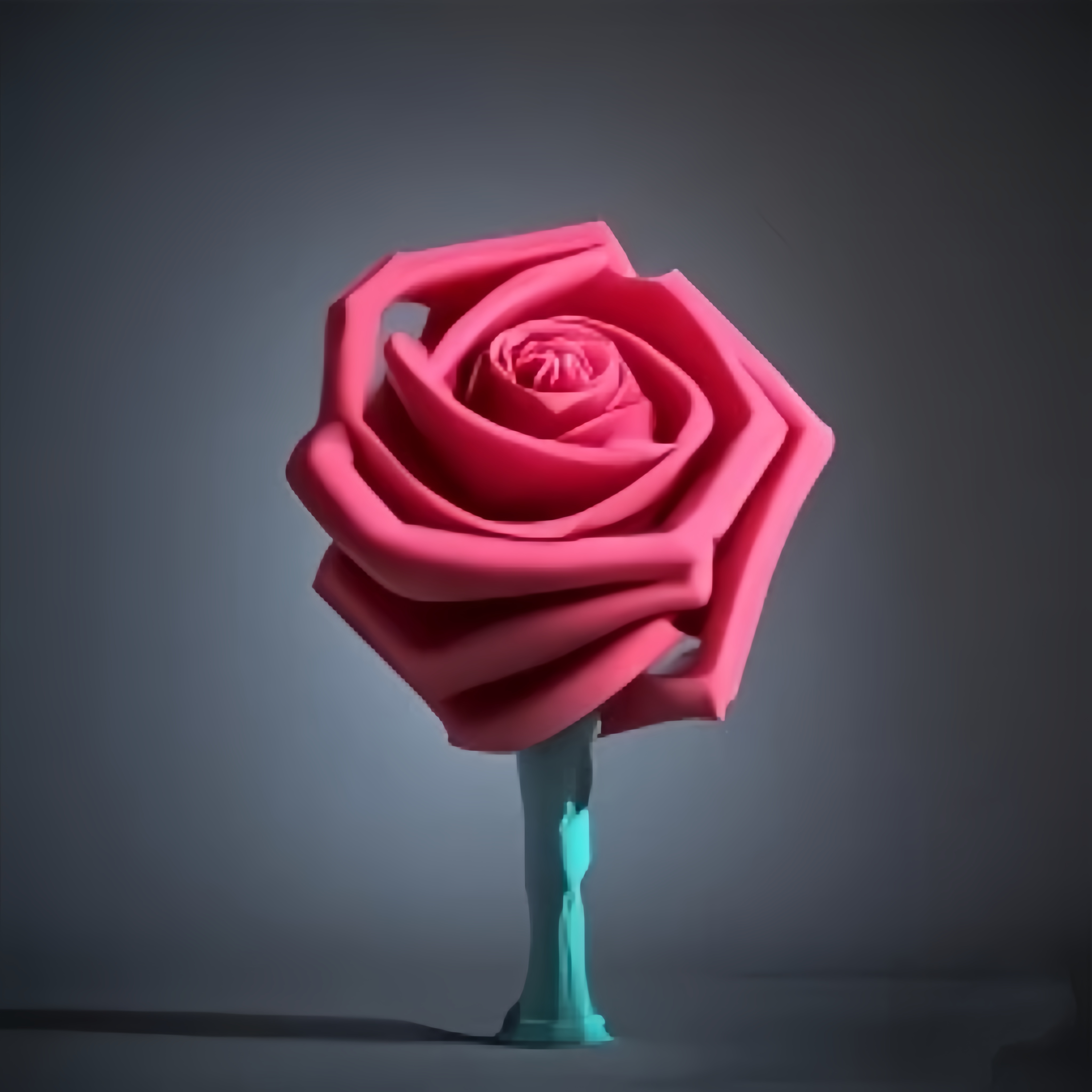 3D Printed Rose