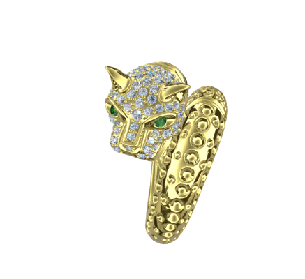 Fashion ring 723 | 3d print model