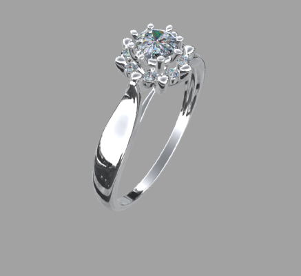 Women rings 724 | 3d print model