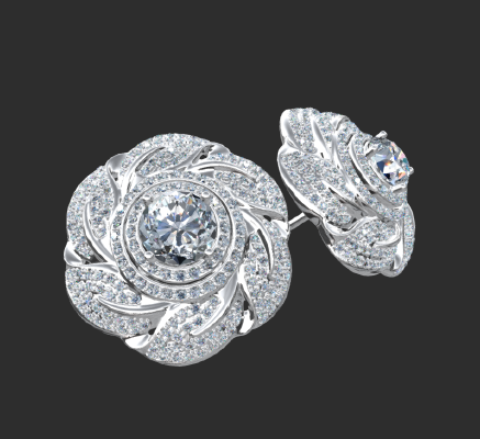 Earrings 725 | 3d print model