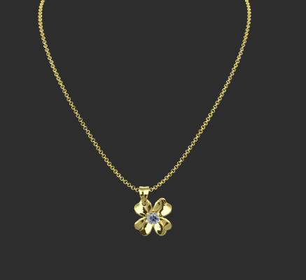 Pendant & Necklace 726 | 3d print model