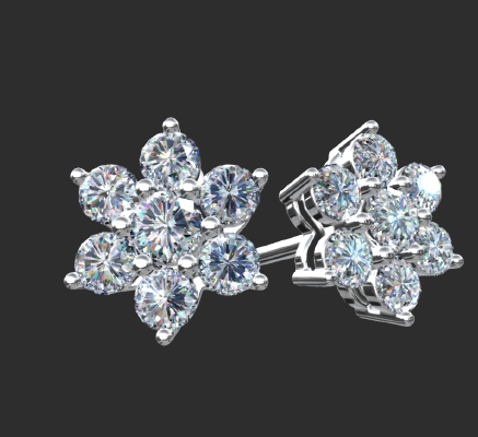 Earrings 730 | 3d print model