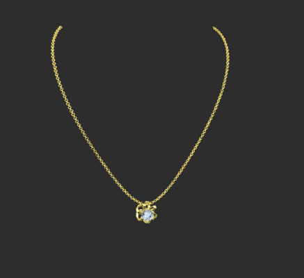 Pendant & Necklace 744 | 3d print model