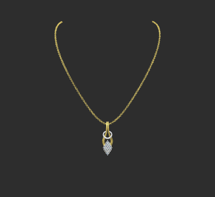 Pendant & Necklace 745 | 3d print model