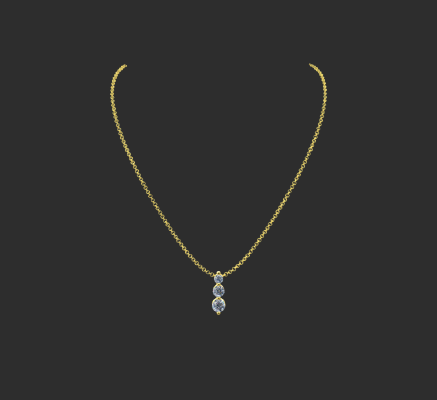 Pendant & Necklace 753 | 3d print model