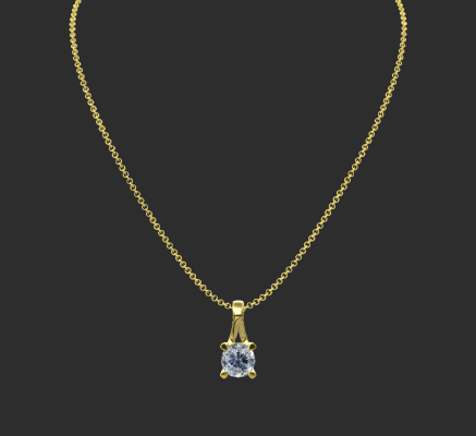 Pendant & Necklace 754 | 3d print model