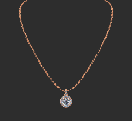 Pendant & Necklace 761 | 3d print model
