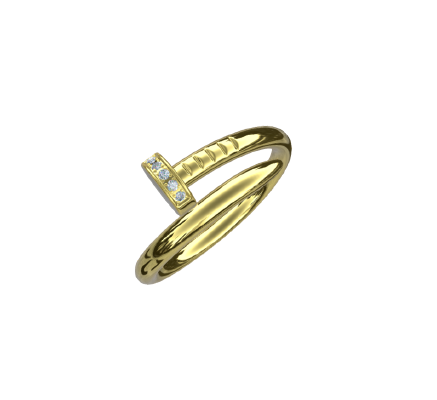 Fashion ring 762 | 3d print model