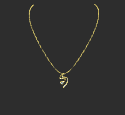 Pendant & Necklace 764 | 3d print model