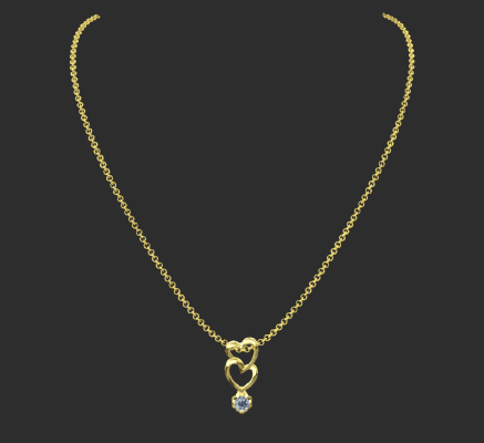 Pendant & Necklace 773 | 3d print model
