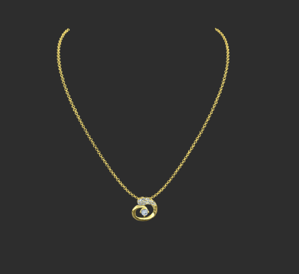 Pendant & Necklace 784 | 3d print model