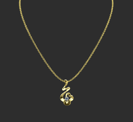 Pendant & Necklace 785 | 3d print model