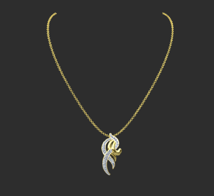 Pendant & Necklace 787 | 3d print model