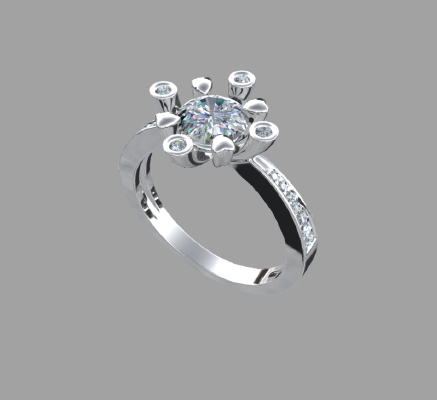 Women rings 794 | 3d print model