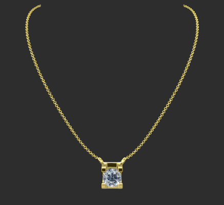 Pendant & Necklace 804 | 3d print model