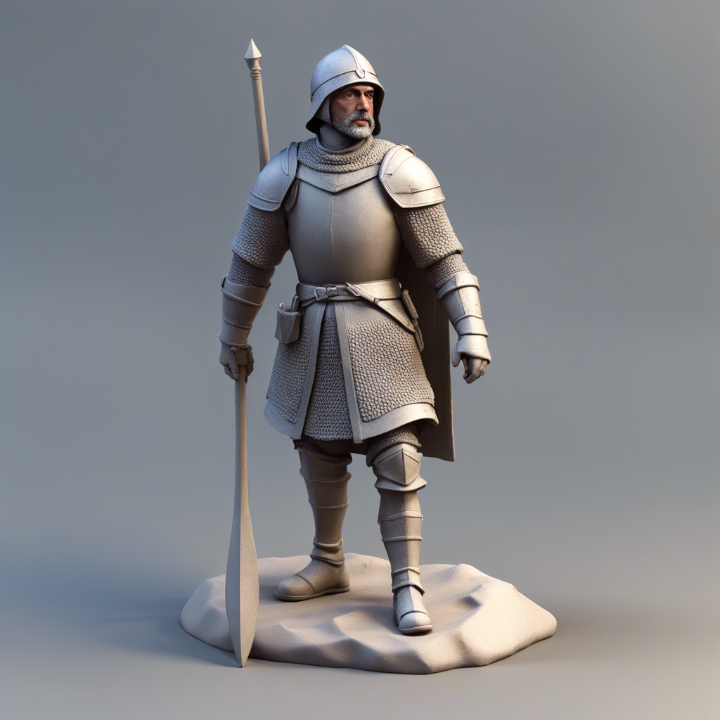 3d printed medieval soldier