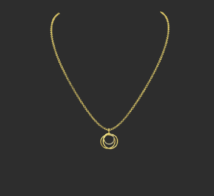 Pendant & Necklace 822 | 3d print model