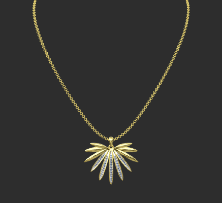 Pendant & Necklace 824 | 3d print model