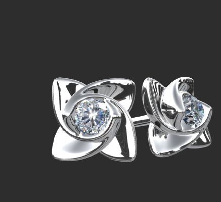 Earrings 829 | 3d print model