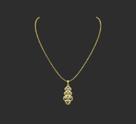 Pendant & Necklace 830 | 3d print model