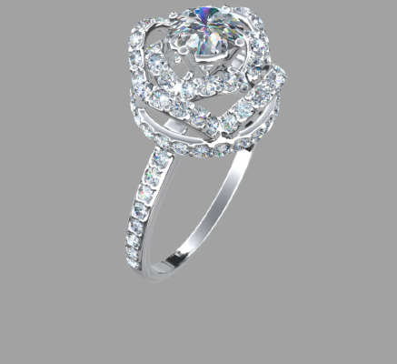 Women rings 837 | 3d print model