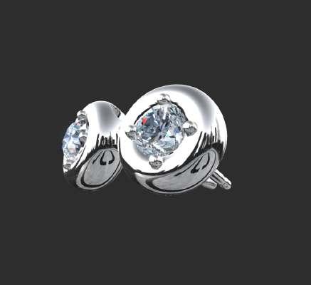 Earrings 839 | 3d print model
