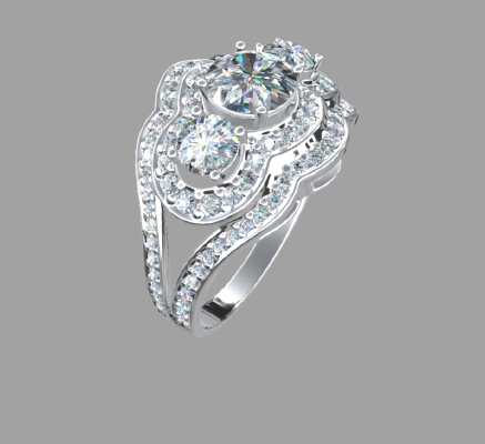 Women rings 851 | 3d print model