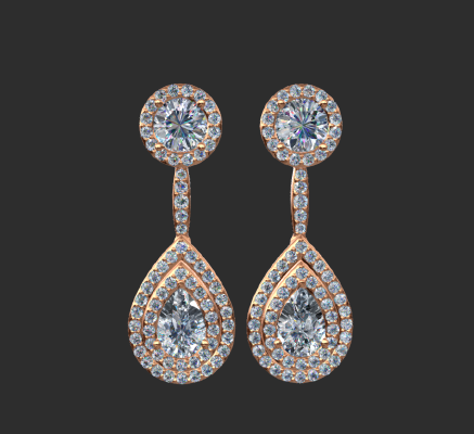 Earrings 855 | 3d print model