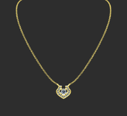 Pendant & Necklace 876 | 3d print model