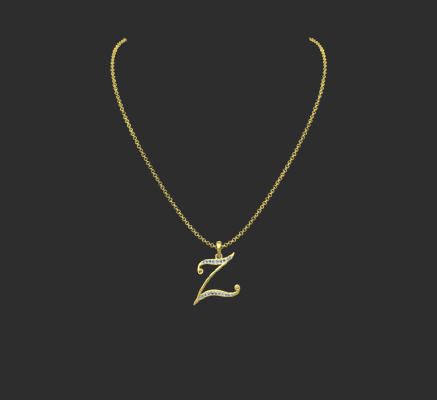 Pendant & Necklace 878 | 3d print model
