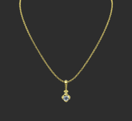 Pendant & Necklace 889 | 3d print model