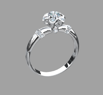 Women rings 894 | 3d print model