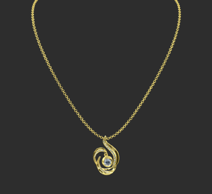Pendant & Necklace 897 | 3d print model