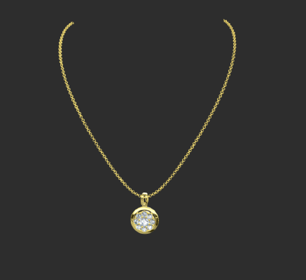 Pendant & Necklace 907 | 3d print model