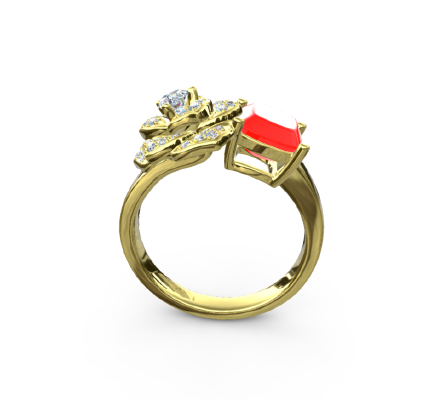 Fashion ring 912 | 3d print model