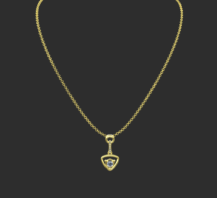 Pendant & Necklace 919 | 3d print model