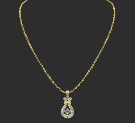 Pendant & Necklace 926 | 3d print model